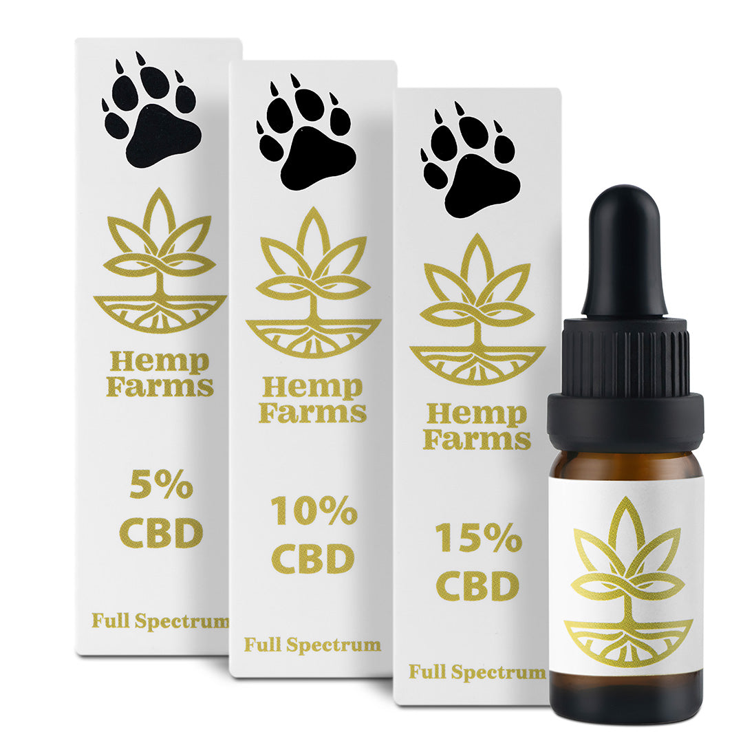 CBD Ulje Hemp Farms CBD Oil Promo 5%+10%+15% Full Spectrum Za Životinje