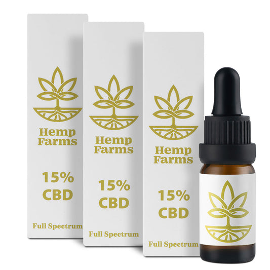 CBD Ulje Hemp Farms CBD Oil Promo 15%+15%+15% 30ml. Full Spectrum.