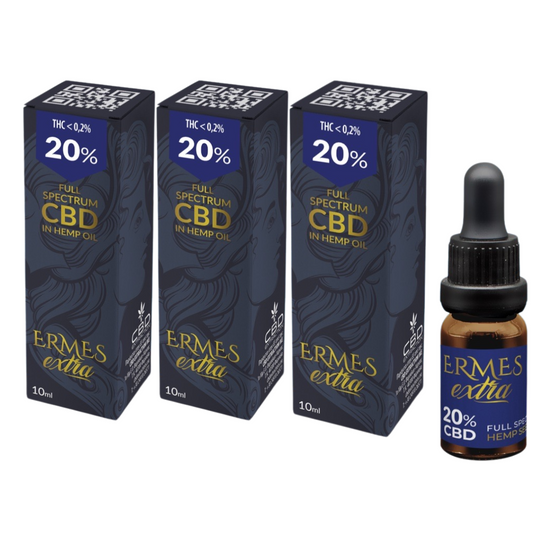 CBD Ulje Ermes Promocija 20%+20%+20% CBD Oil 6000mg. Kanabidiol 30ml. Full Spectrum